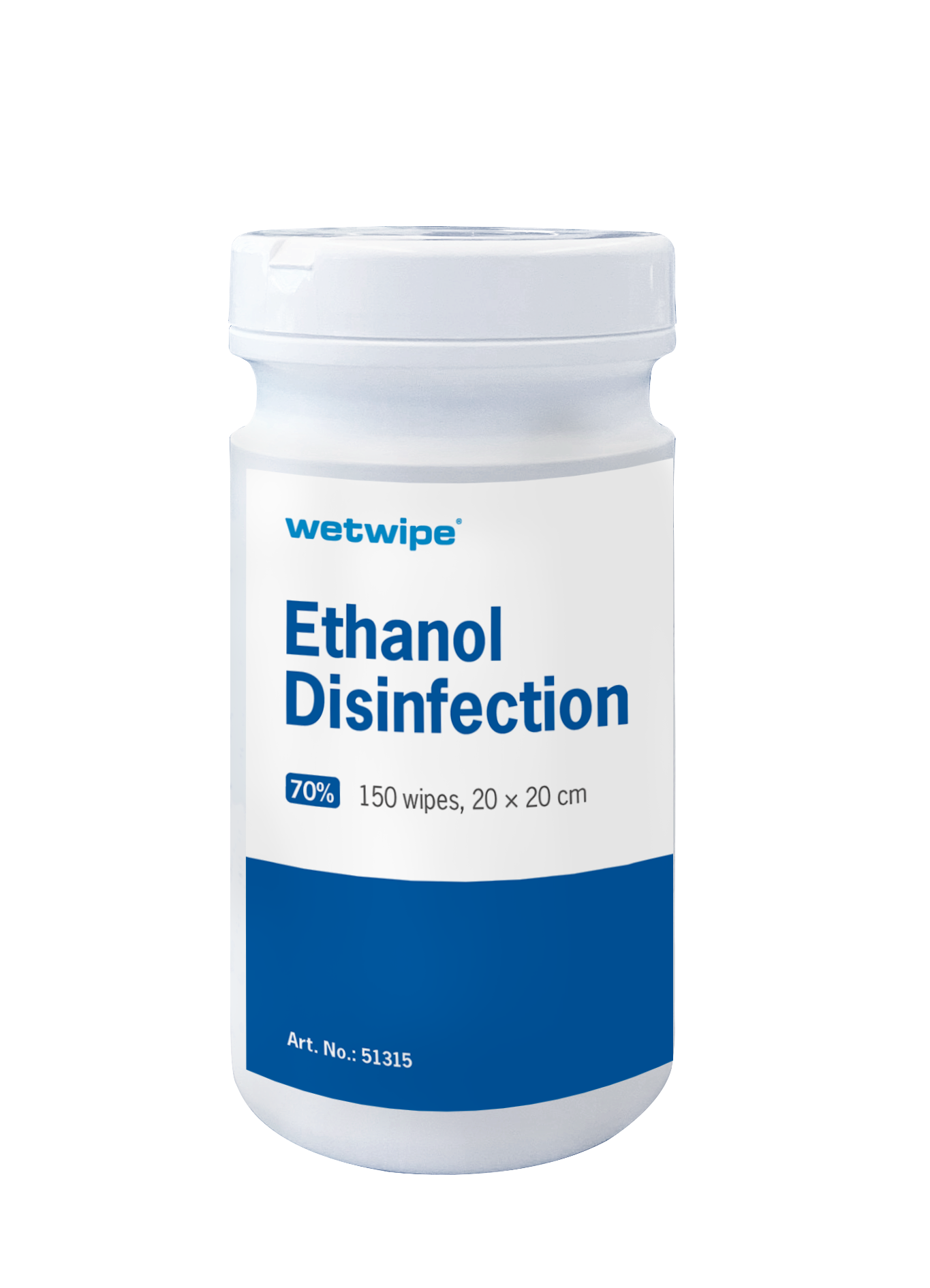 Wet Wipe Ethanol Disinfection 70, Blue micro Roll 51315 Wetwipe